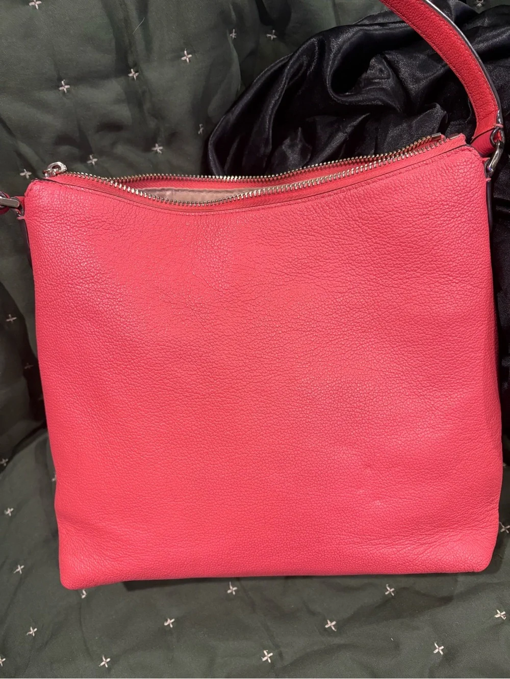 kate spade coral Leather Shoulder Hobo Bag